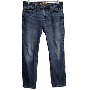 Seven7 Premium Jeans Mens 34x32 Blue Sayville DK Straight Fit SN1364 Stretch